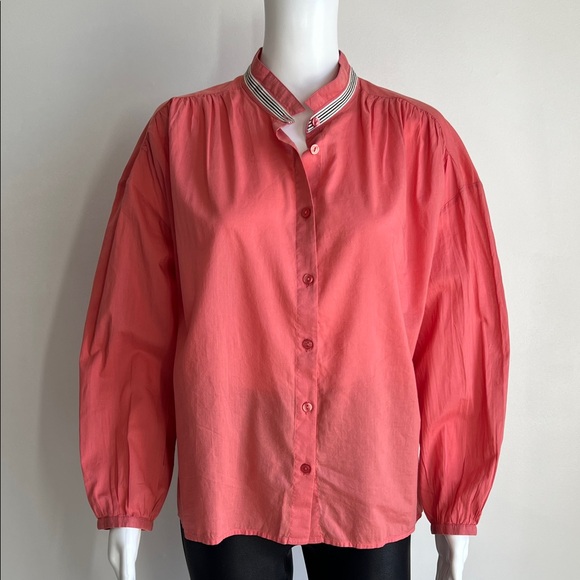 Sundry Coral Button-Down Shirt - M - Picture 1 of 7